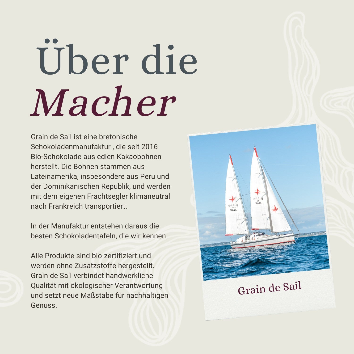 Grain de Sail Bio Zartbitterschokolade 62 Prozent Kakao Tafel 100g
