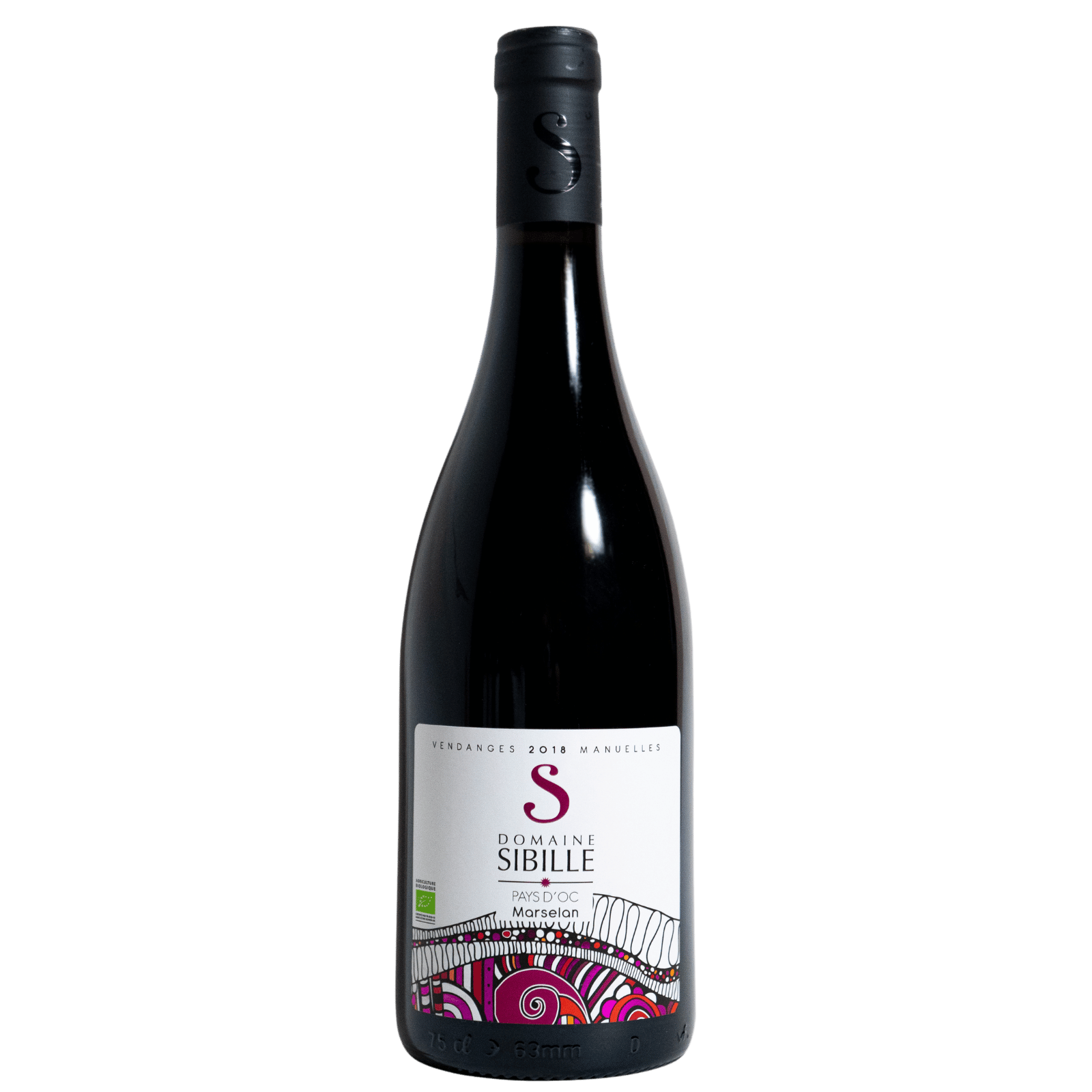 Marselan, Rotwein Pays d'Oc 2022, Flasche