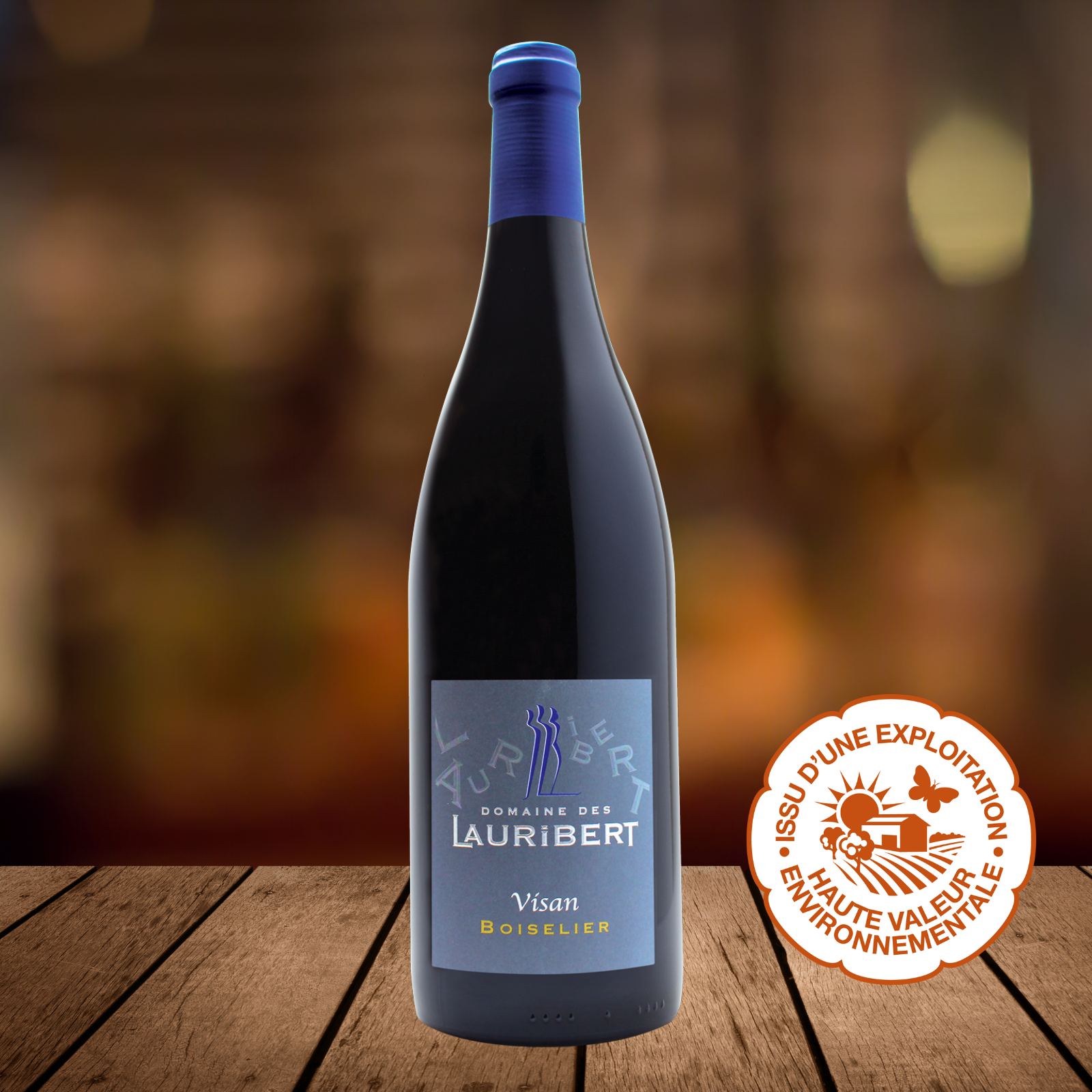 Boiselier Visan Rouge 2021, Rotwein aus Visan, Domaine des Lauribert