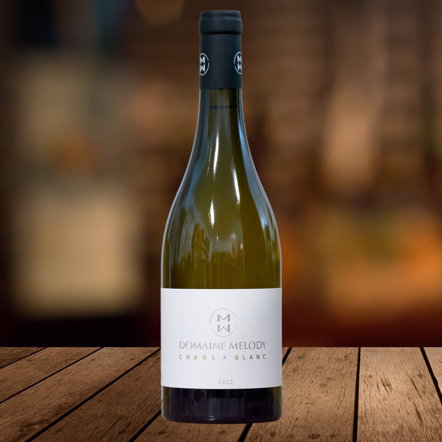 Chaos Blanc, Crozes-Hermitage 2022, serviert, Szene