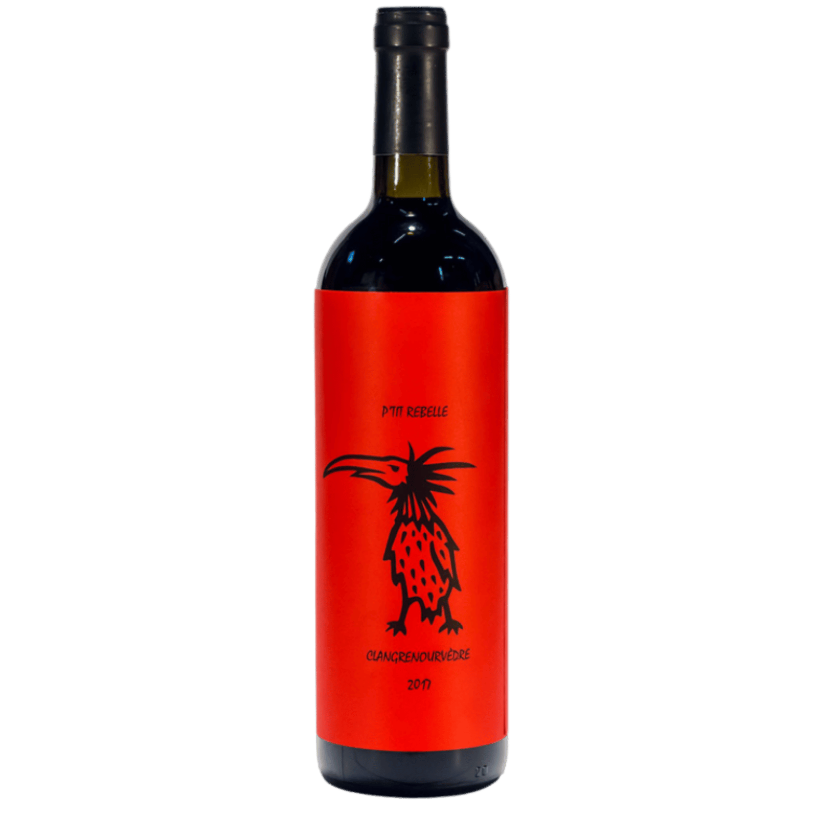 P'tit Rebelle, Clangrenourvèdre, Rouge 2017, Flasche