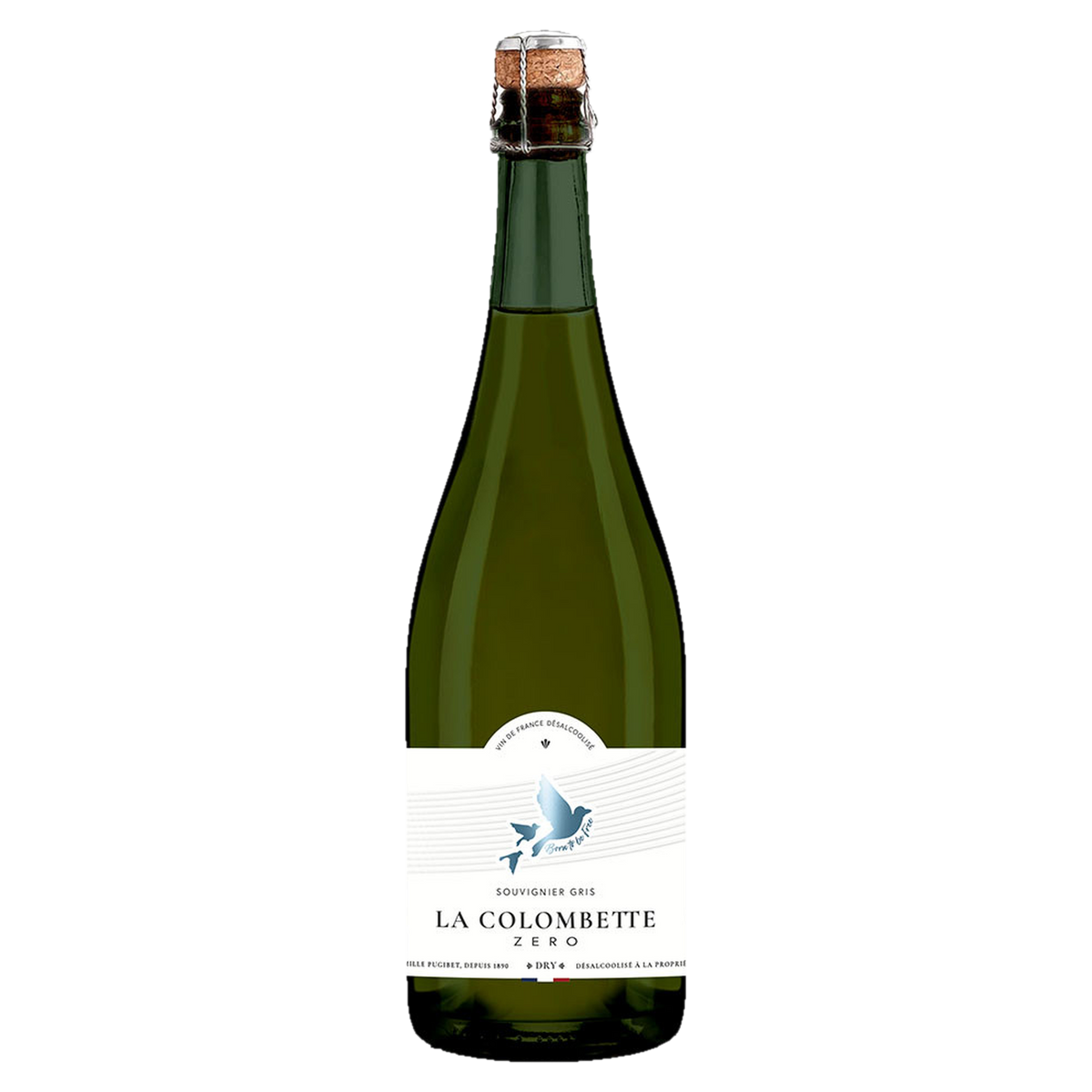 Colombette Zéro Blanc Schaumwein alkoholfrei, Souvignier Gris, Flasche