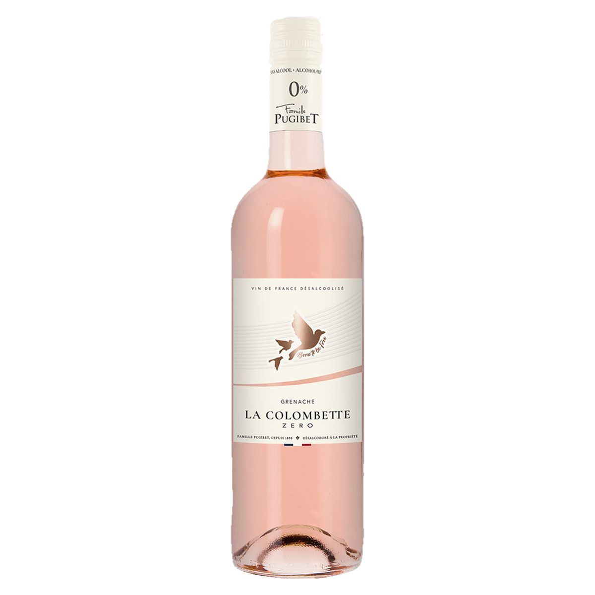 Colombette Zéro Rosé Grenache alkoholfrei, Flasche