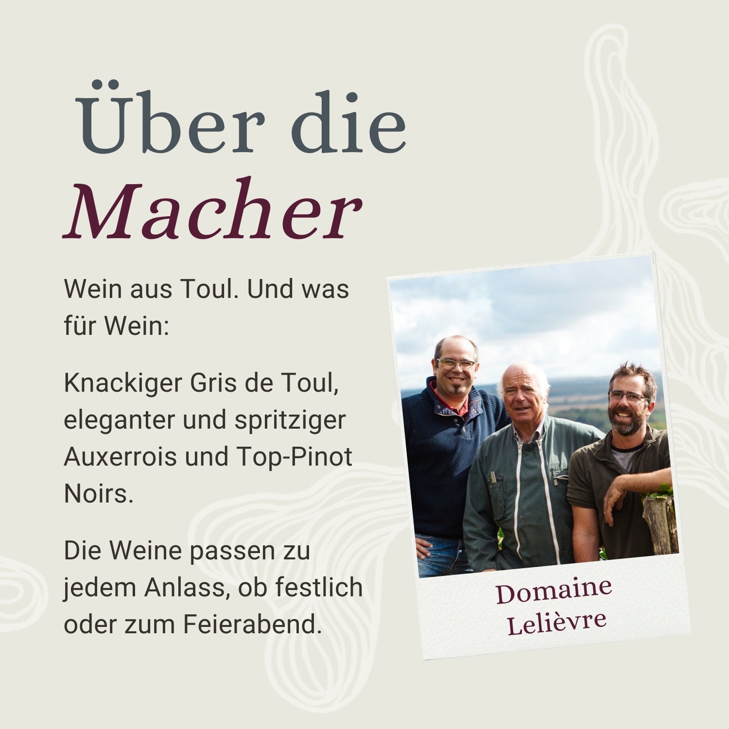 Maison Lelièvre, Weingut in Lucey, Lothringen