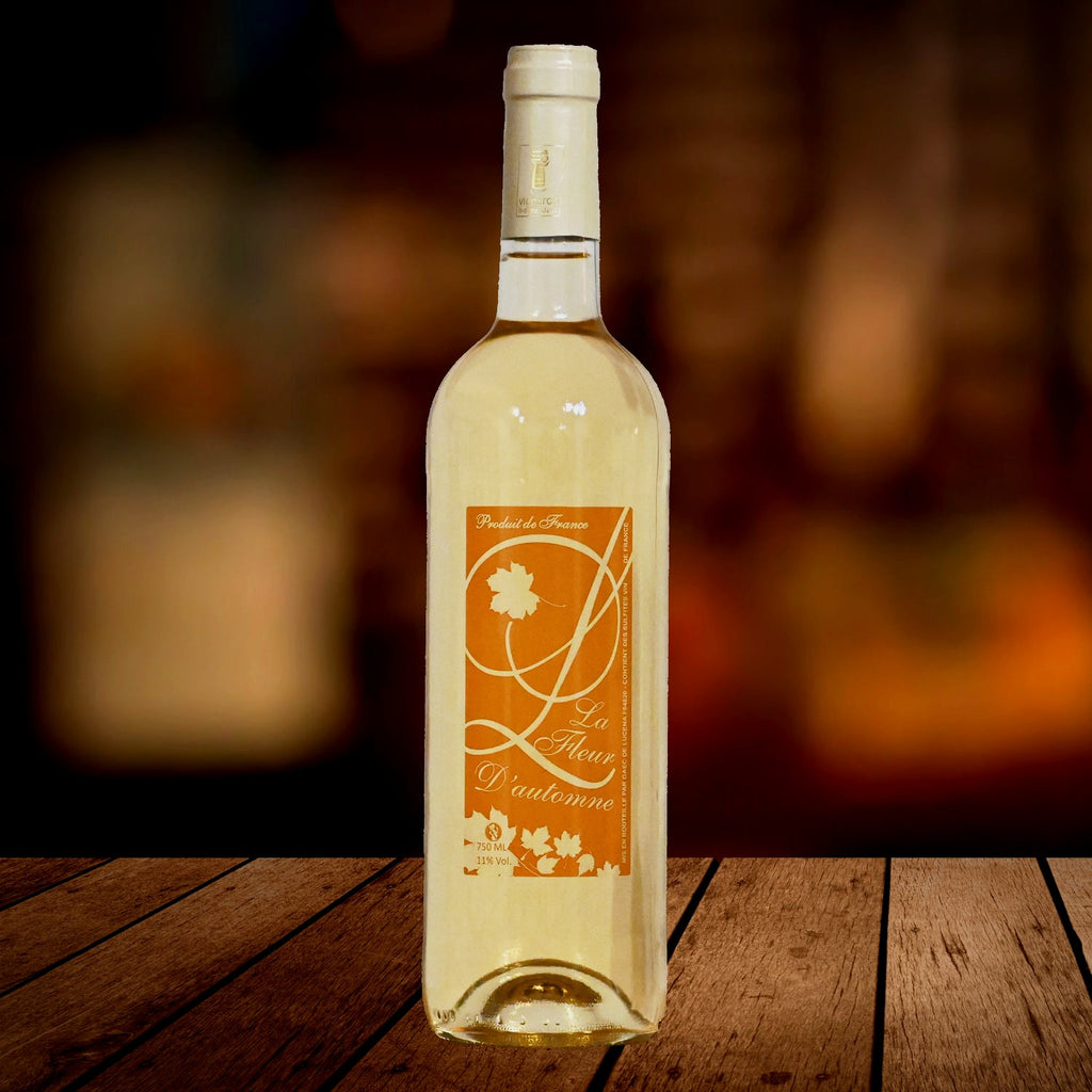 Fleur de Lucéna Süßwein, Domaine de Lucéna, serviert, Szene