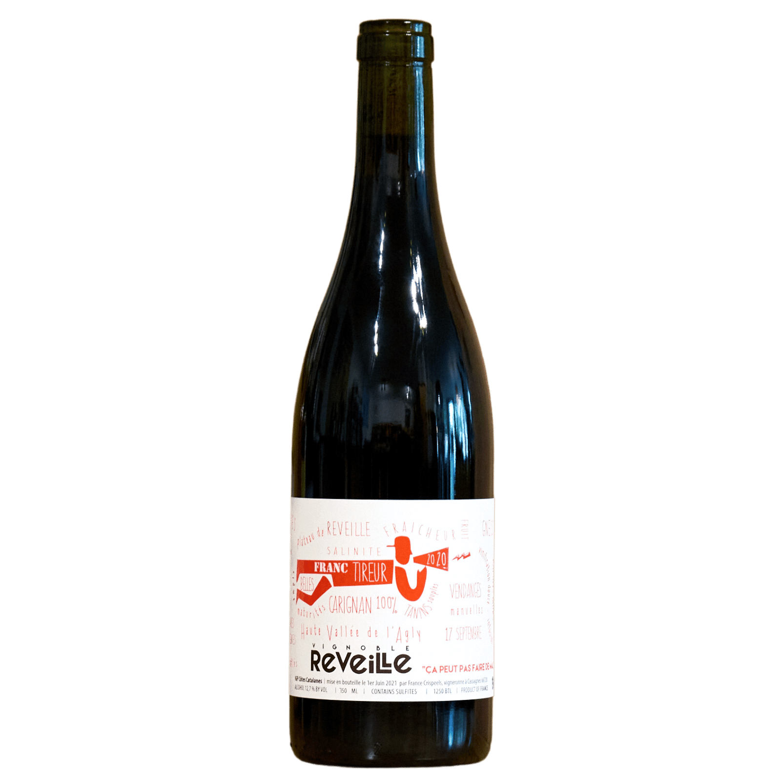 Franc Tireur, Carignan, Côtes Catalanes 2020, Flasche