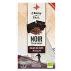 Grain de Sail Bio Zartbitterschokolade 75 Prozent Kakao Kakaosplitter Tafel 100g