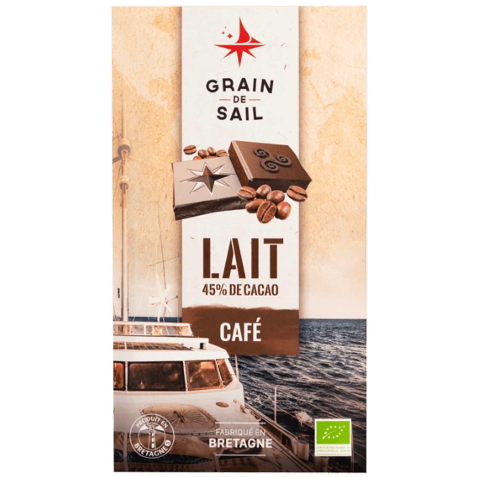 Grain de Sail Bio Milchschokolade Kaffee Tafel 100g
