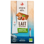 Grain de Sail Bio Milchschokolade geroestete Haselnuesse Fleur de Sel Tafel 100g