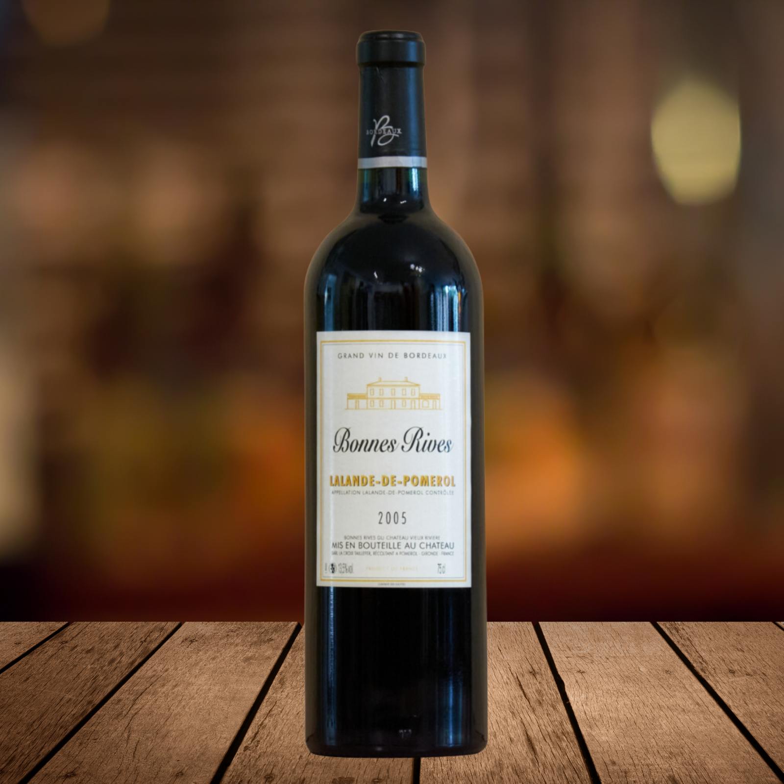 Bonne Rives, Lalande-de-Pomerol 2005, serviert, Szene