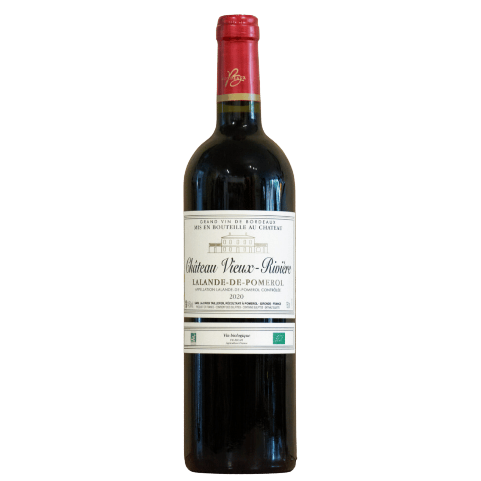 Château Vieux-Rivière, Lalande-de-Pomerol 2022, Flasche