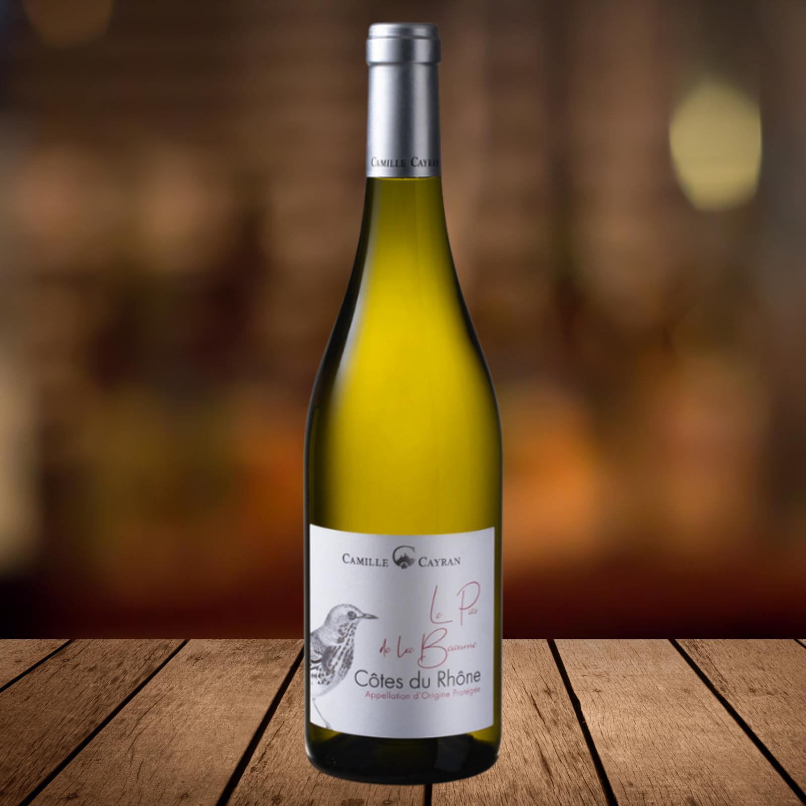 Le Pas de la Beaume Côtes-du-Rhône Blanc 2024, Produktfoto