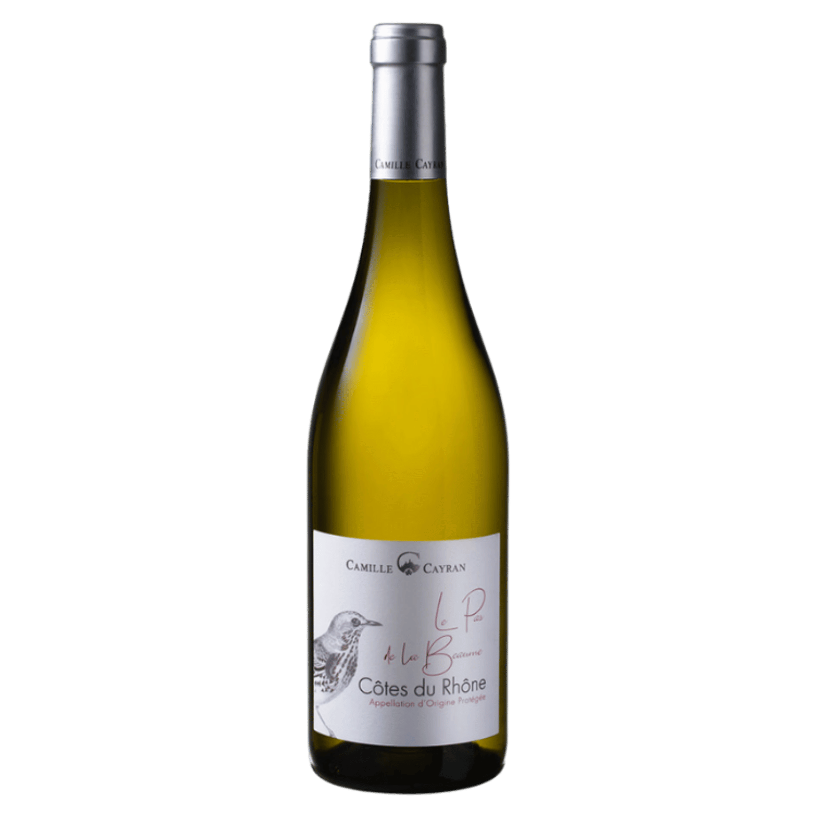 Le Pas de la Beaume Côtes-du-Rhône Blanc 2024, Flasche