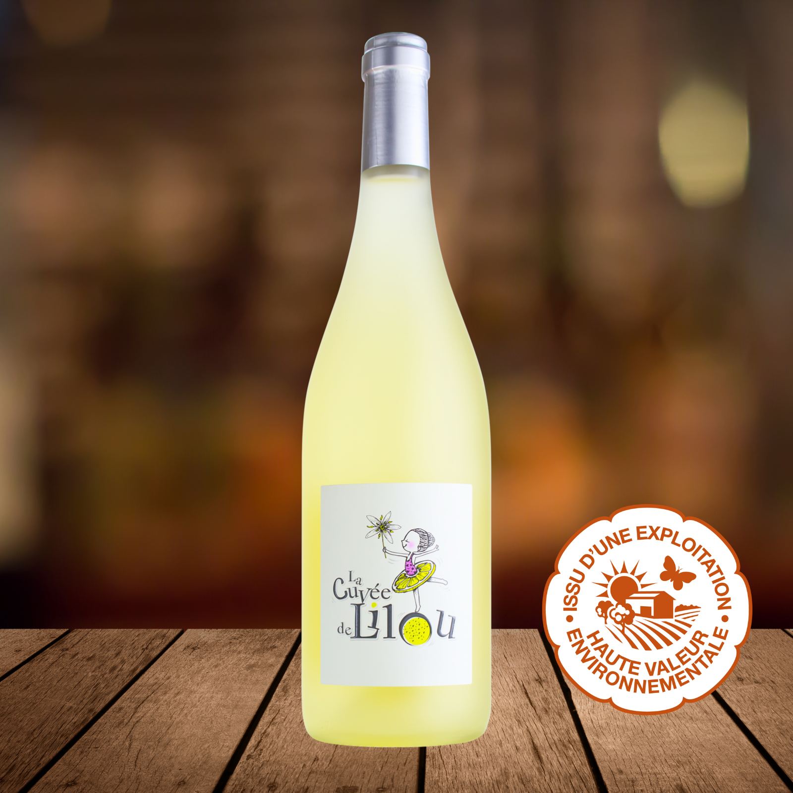 La Cuvée de Lilou Vaucluse Blanc Doux 2024, Weißwein aus Vaucluse, Domaine des Lauribert