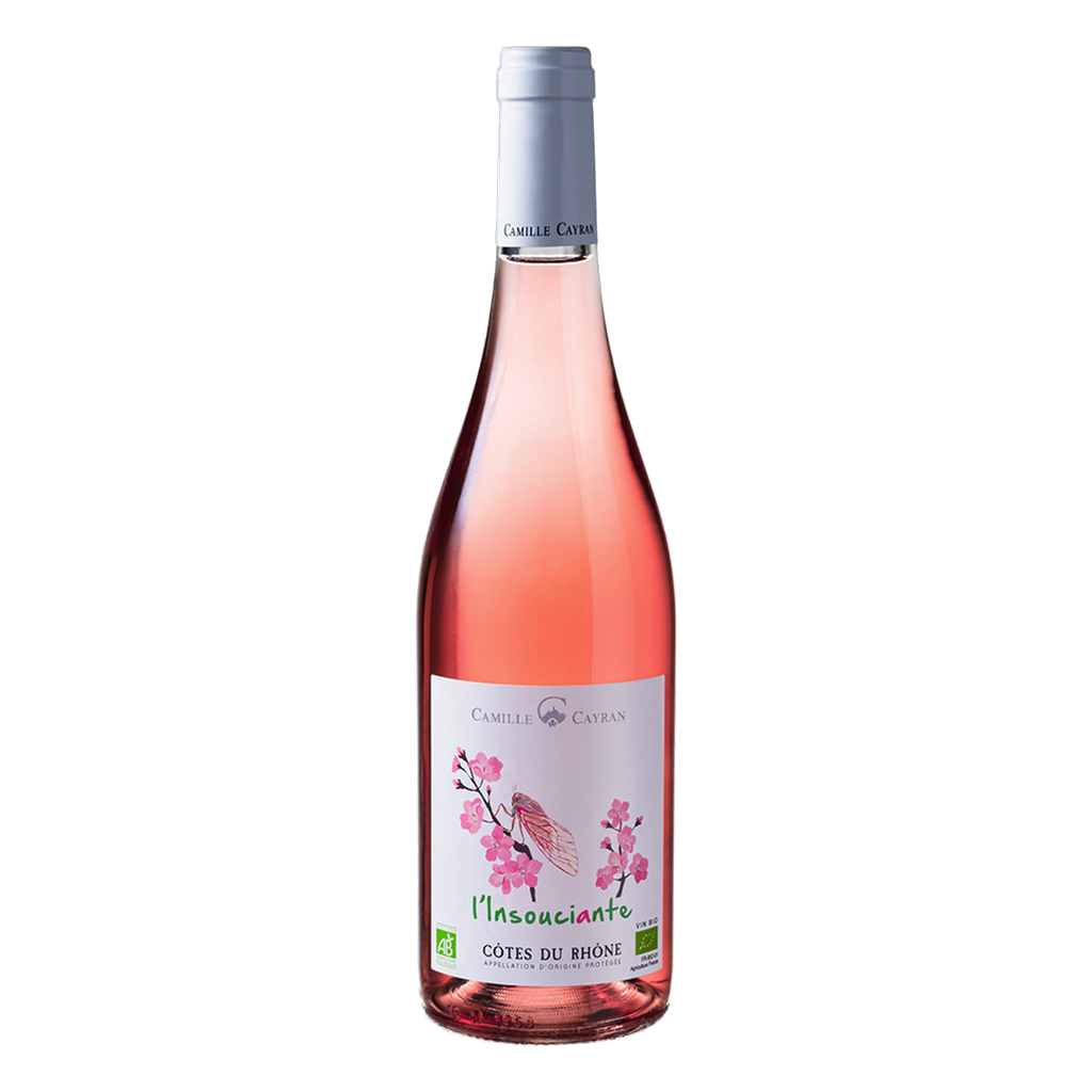 Camille Cayran l'Insouciante Côtes du Rhône Rosé 2025 Bio, Flasche
