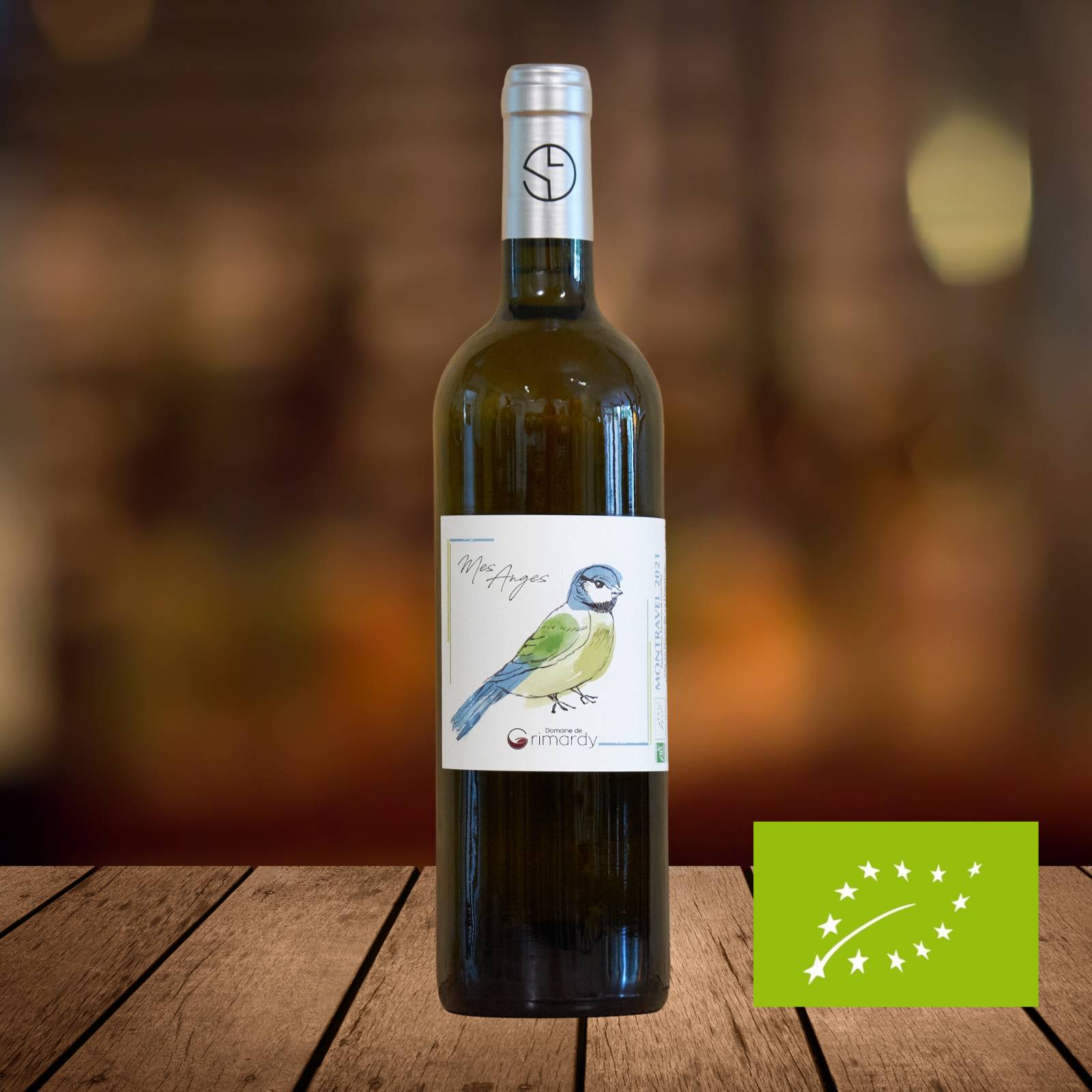 Mes Anges, Montravel Blanc 2022, serviert, Szene
