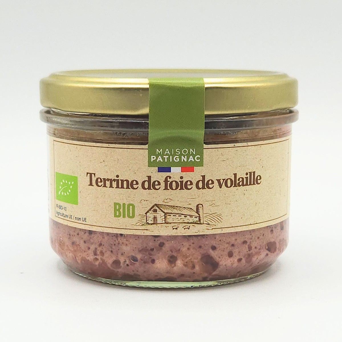 Maison Patignac Bio Terrine de foie de volaille, Geflügelleber-Terrine im Glas 180 g