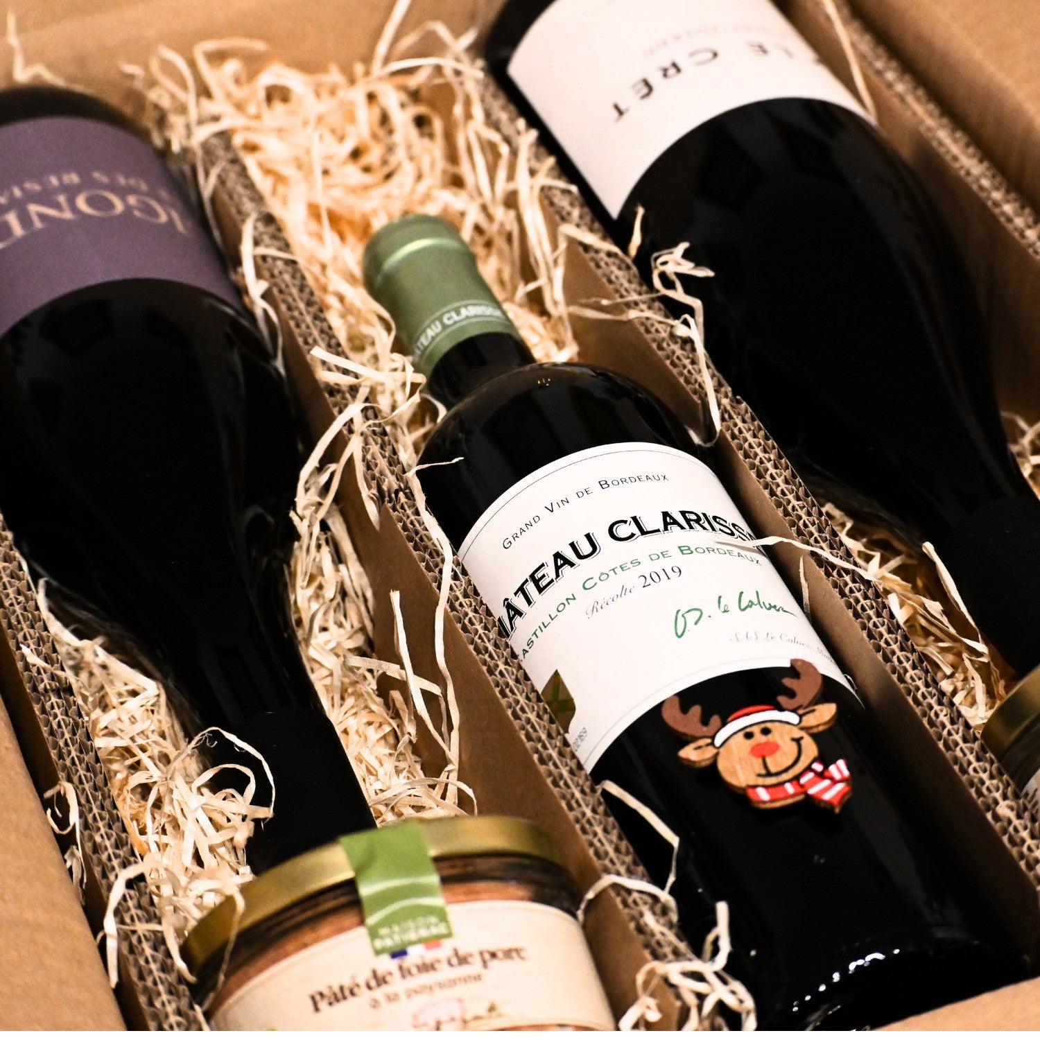 Geschenkset: Rotwein und Patés aus Südfrankreich