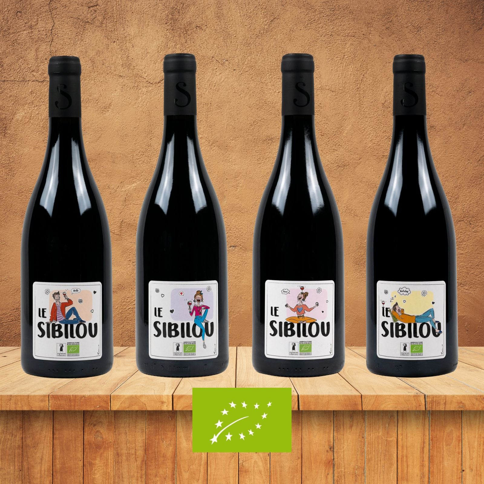 Le Sibilou, Merlot 2021 Pays d'Oc, serviert, Szene