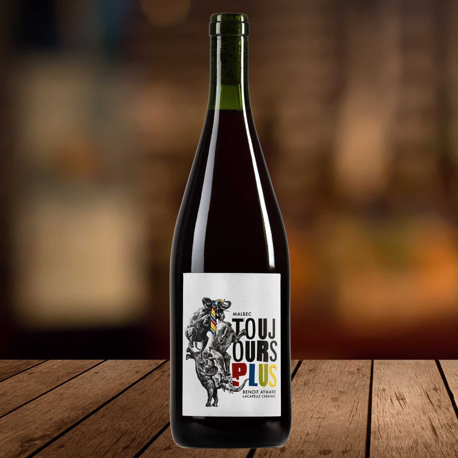 Toujours Plus Malbec, serviert, Szene