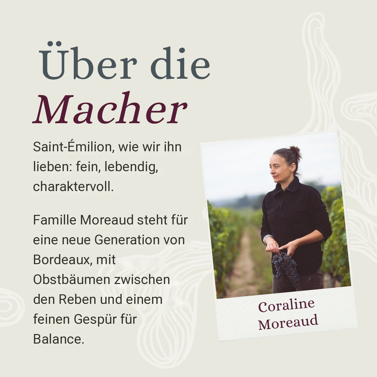 Famille Moreaud, Infotafel Über die Macher