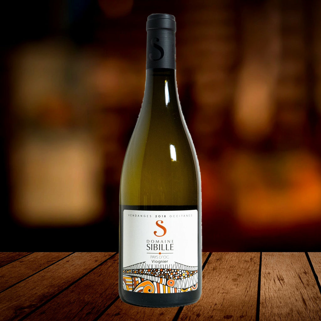 Viognier Pays d'Oc 2024 Domaine Sibille, serviert, Szene
