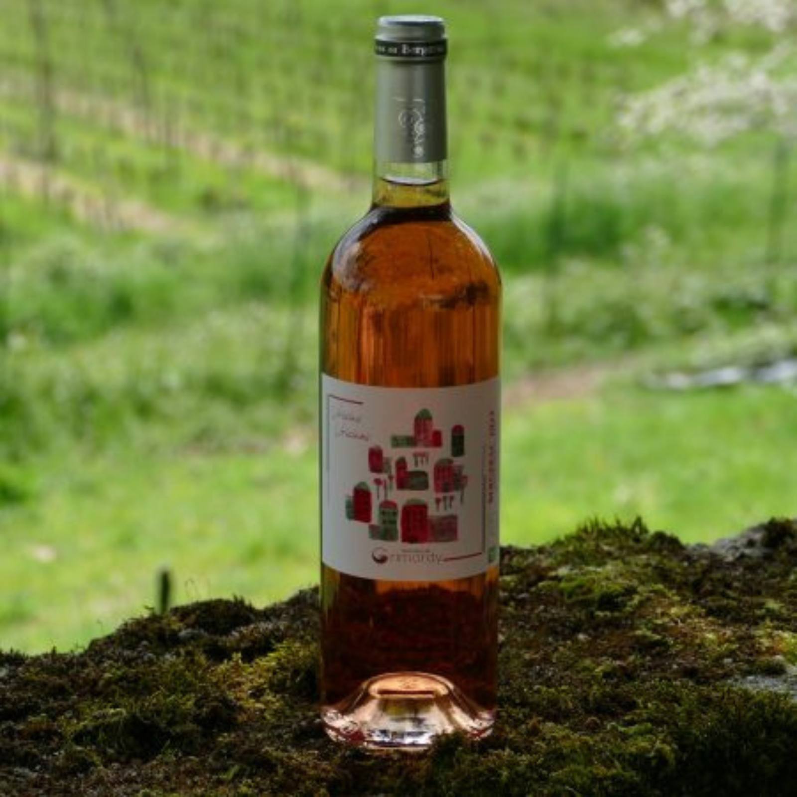 Voisins Voisines, Bergerac Rosé 2024, serviert, Szene