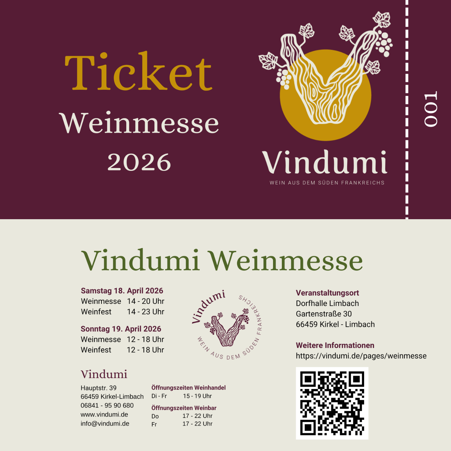 Ticket Weinmesse 2026