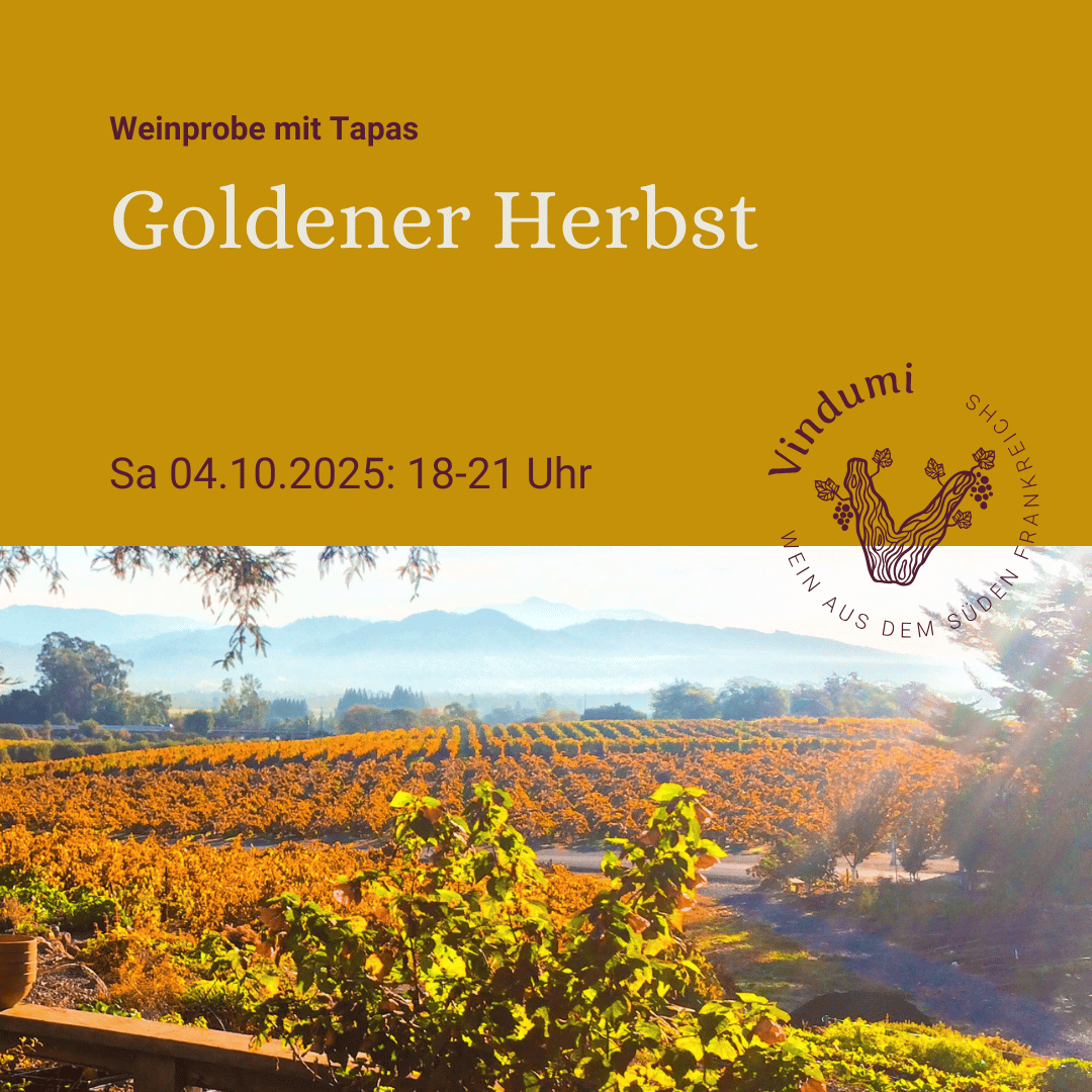 Weinprobe mit Tapas: Goldener Herbst - 04.10.2025
