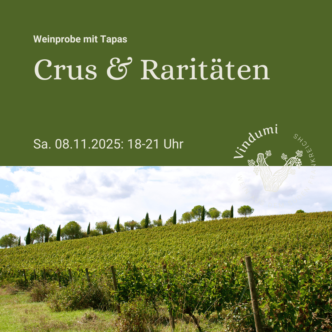 Weinprobe mit Tapas: Crus & Raritäten - 08.11.2025